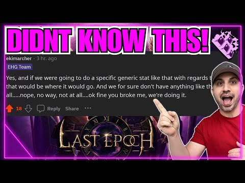 Last Epoch Team Talks Mastery Buff!? Passive Tree Changes!? Lets Investigate!!