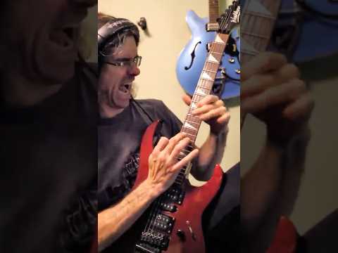 Beat It Solo - Van Halen/Michael Jackson guitar cover (no whammy bar) #shorts