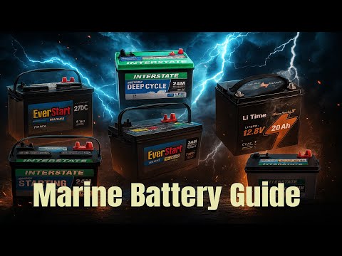 Boat Battery 101 lead batteries, lithium batteries, AGM batteries. Starter, Deep cycle, Dual Purpose