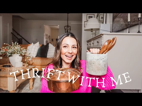 THRIFT WITH ME | home decor on a budget & thrift haul.