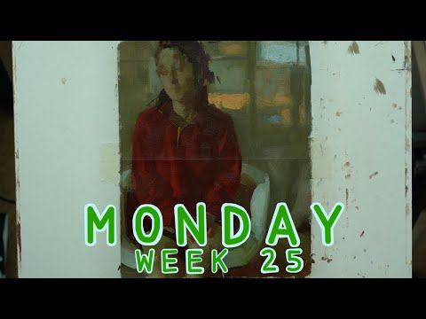 Monday, Week 25: 5:55 p.m  - Sacrificies, Oil on Paper (06/07/2020)