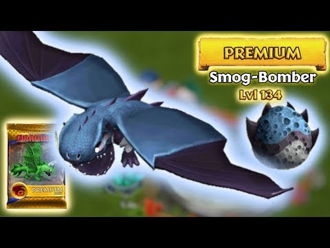 Smog-Bomber (New Premium Alpha Shadow) Max Level 134 Titan Mode | Dragons: Rise of Berk