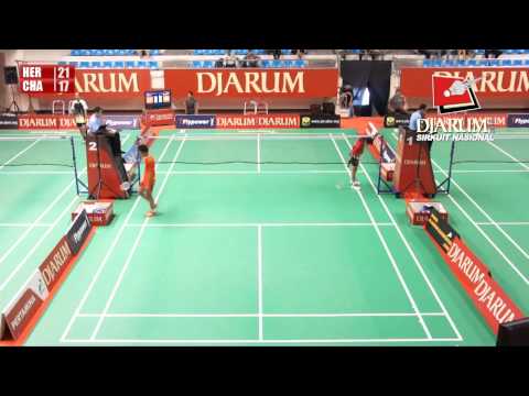 Hermansyah (Pusdiklat Jaya Raya) VS Chandra Berata (PBSI Buleleng)