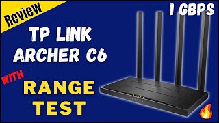 TP Link Archer C6 Gigabit Dual Band Wifi Router ⚡ Full Review With Range Test | TP Link Archer C6 v3