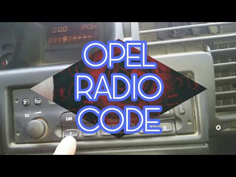 How to enter the radio code on all Vauxhall Opel cars VDO CDR 500