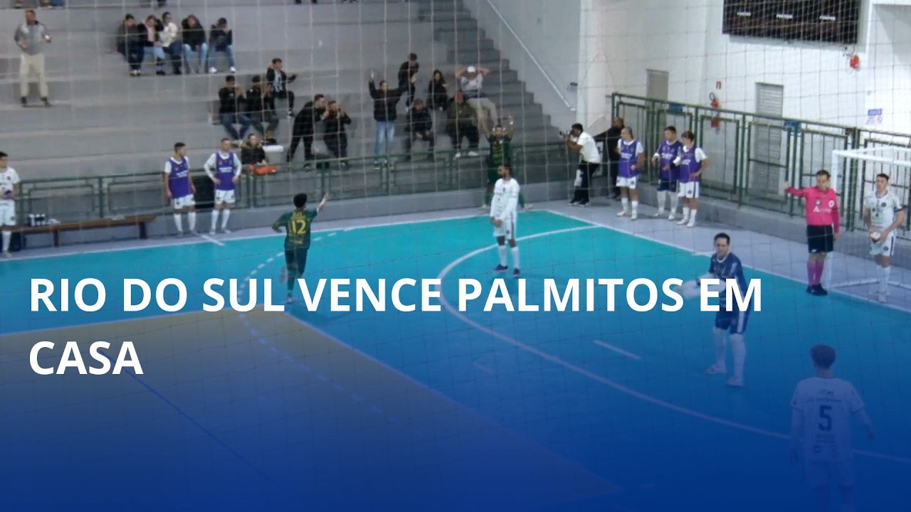 Série Prata do Futsal. Rio do Sul vence Palmitos em casa