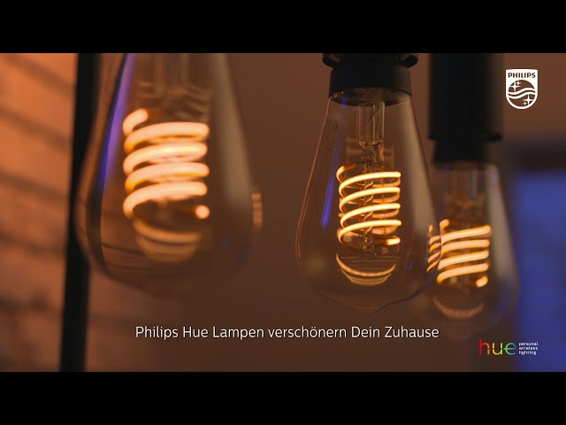 Vidéo teaser pour Philips Hue Filament - Dekoriere mit Licht