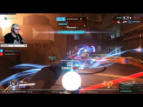 ARRGE HANZO MAIN + SHOCKWAVE BAPTISTE VS SHOCK WINSTON! [ OVERWATCH SEASON 23 TOP 500 ]