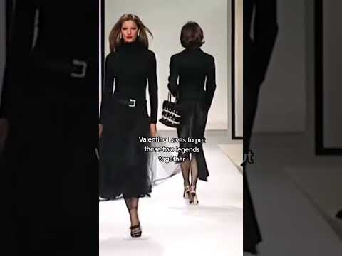 Gisele bunchen and shalom Harlow for Valentino #supermodels