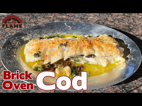 Baked Cod In The Wood Fired Oven / Brick Oven Cooking / Pizza Oven Recipes / Easy Fish Recipes
