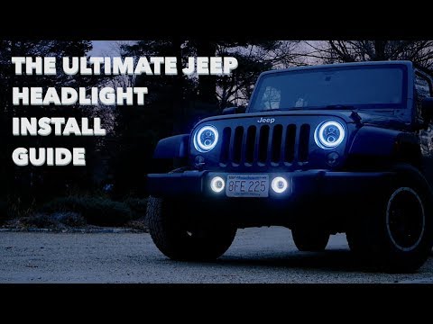 The Ultimate Jeep Headlight & Fog Light Install // Suparee RGB Halo Lights