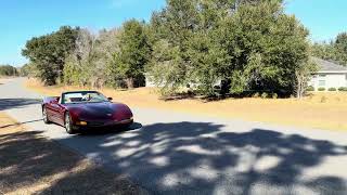 2003 Chevrolet Corvette Convertible 50th Anniversary Edition Drive By