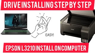 How to Epson L3210 Driver Installation || Epson L3210 installation with cd driver