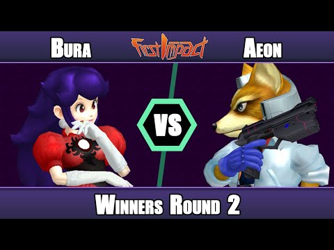 Bura vs Aeon - Winners Round 2 - First Impact, Melee - Peach vs Fox