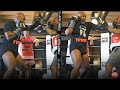 MIKE TYSON LOOKING SAVAGE IN COMEBACK TRAINING! UNLEASHES ON MITTS WITH COMBINATIONS! mp3