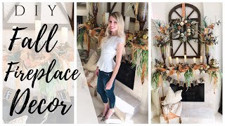 HOW TO DECORATE YOUR MANTLE FOR FALL (FALL GARLAND TUTORIAL)