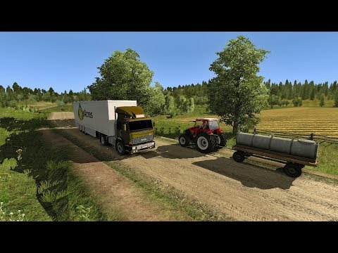 DANGEROUS ROAD IN RUSSIA - rusmap 1.8 -iveco 190-38-Euro Truck Simulator 2 (Valday to Linkoping)