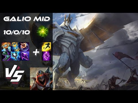 MID Galio vs Zed - EU Grandmaster Patch 14.20