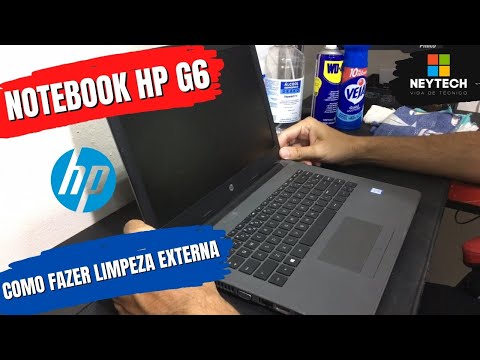 Como limpar o Notebook - HP 246 G6 - Limpeza Externa