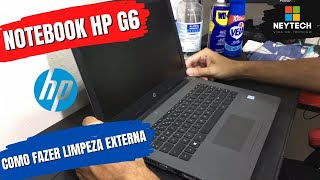 Como limpar o Notebook - HP 246 G6 - Limpeza Externa