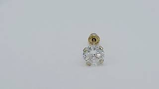 Broquel de Oro 10K corte brillante 5mm