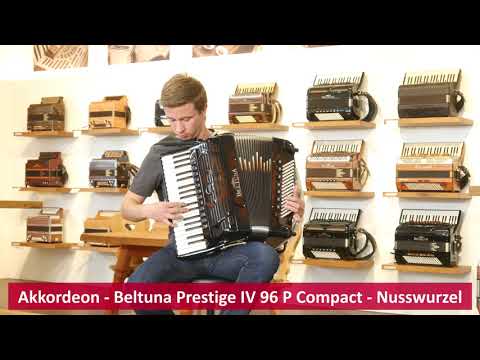 Akkordeon - Beltuna Prestige IV 96 P Compact - Nusswurzel - Lass die Tränen / Josef Denk