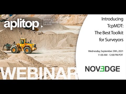 Discover TcpMDT: The Toolkit for Surveyors on Novedge Webinar