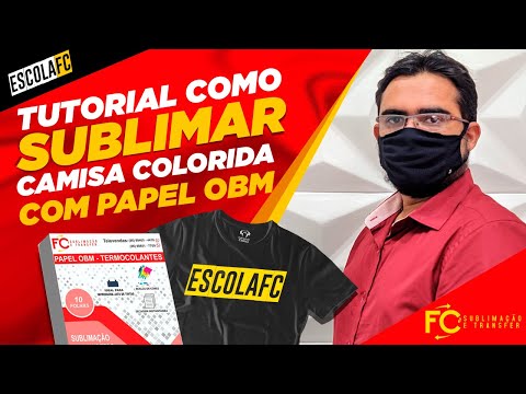 Tutorial on how to sublimate a colored shirt using OBM paper.