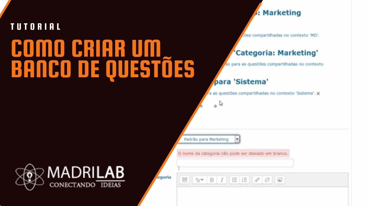 Como criar um banco de questões no software moodle