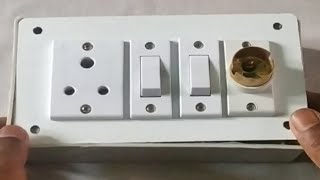 2 switch 1 socket 1 holder connection||2 switch 1 socket connection||electric board connection||