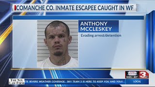 Escaped inmate from Comanche County arrested in Wichita Falls