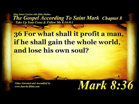 Gospel of Mark Chapter 8 - Bible Book #41 - The Holy Bible KJV HD Audio-Text Read Along
