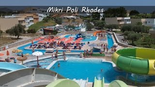 preview picture of video 'Mikri Poli Rhodes - Waterpark and down the waterslides !'