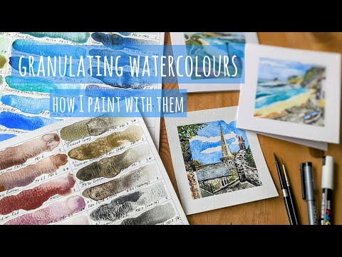 Granulating Watercolours: Painting Process Video, with Daniel Smith, Schmincke, Roman Szmal paints