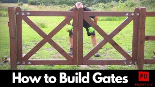 How to Make Timber Gates with Half Lap Joints