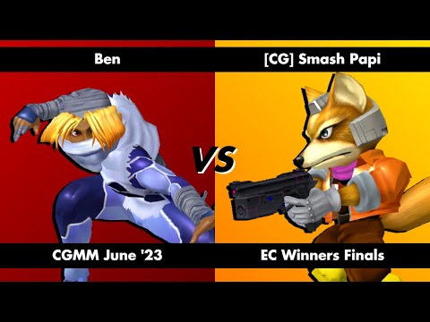 Ben ( Sheik ) vs CG | Smash Papi ( Fox ) - [ EC Winners Finals ]