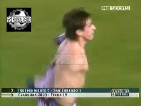 Esquivel, Celso 36' Independiente vs San Lorenzo 1-0 Clausura 03 5/7/2003 #EstadisticasCasla