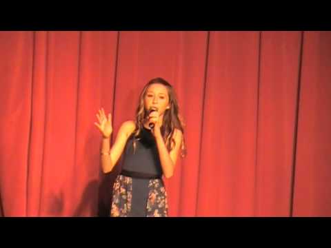 Taylor Rose singing When we were young. 2016 township idol