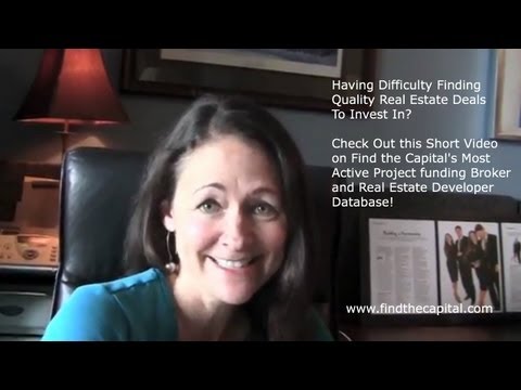 Find the Capital's - Project Funding Broker Real Estate Developer Database