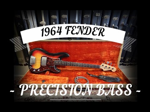 1964 Fender Precision Bass in amazing condition with original case and candy image 10