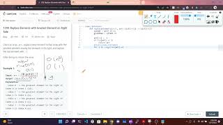 YouTube video 'LeetCode Solution 1299: Replace Elements with Greatest Element on Right Side'