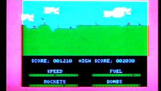 Harrier Attack on Amstrad CPC 464 vintage home computer. Gameplay & Commentary