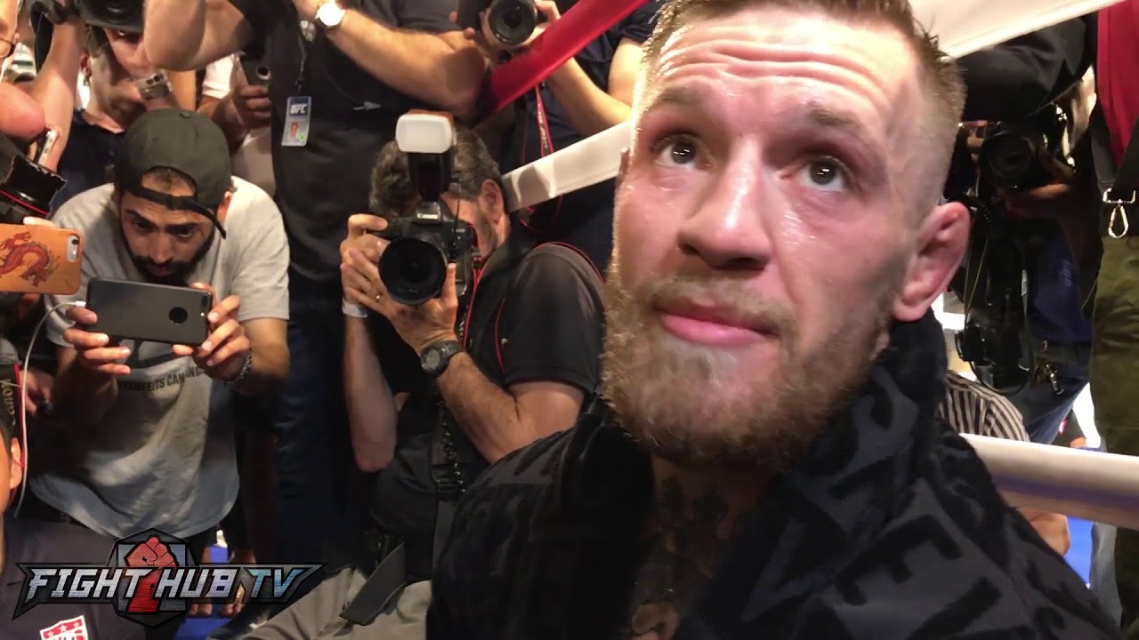 Conor McGregor reageert na zien van Mayweather�s training