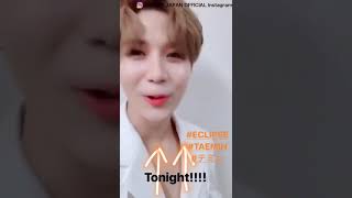 180925 Taemin instagram ECLIPSE