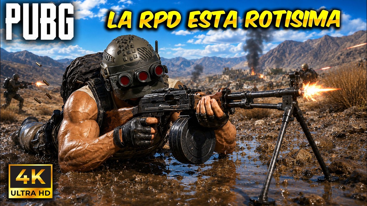 DEFINITIVAMENTE la NUEVA ARMA RPD esta ROTA en PUBG 😨 DEBEN NERFEARLA URGENTE!