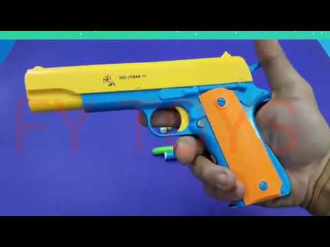 Pistol toys Realistic Toy Gun Size 1:1 Scale ACP COLT -Smith Wesson Toy Rubber Bullet #yytstarracing