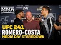 UFC 241: Yoel Romero vs. Paulo Costa Media Day Staredown - MMA Fighting