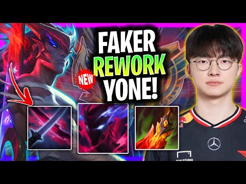 FAKER IS A BEAST WITH YONE! *NEW REWORK* | T1 Faker Plays Yone Mid vs Akali!  Season 2025