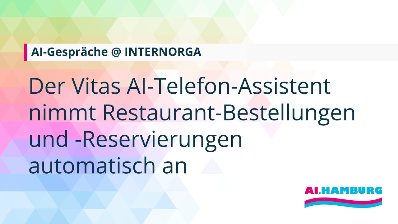 Der Vitas AI-Telefon-Assistent nimmt Restaurant-Bestellungen und -Reservierungen automatisch an