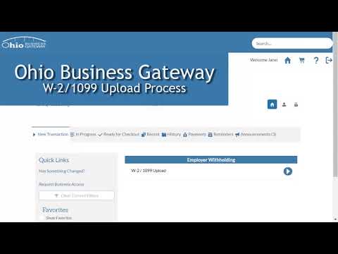 W-2/1099 Upload Process in The Gateway